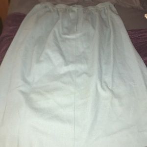 Career Guild Wool Midi Skirt Green 14